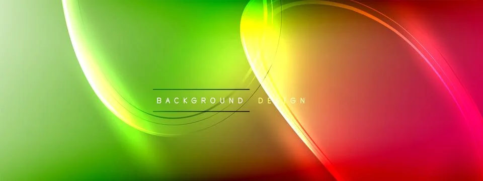 Vector abstract background - liquid transparent bubble shapes on fluid gradient Ilustración de archivo