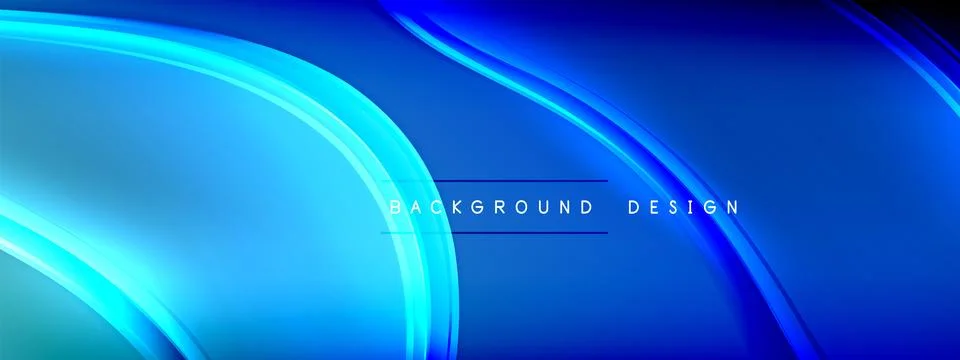 Vector abstract background - liquid transparent bubble shapes on fluid gradient 스톡 일러스트