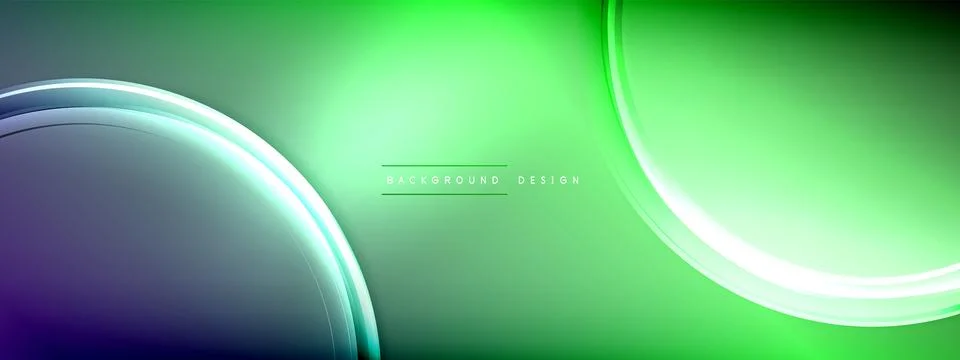 Vector abstract background - liquid transparent bubble shapes on fluid gradient Stock Illustration