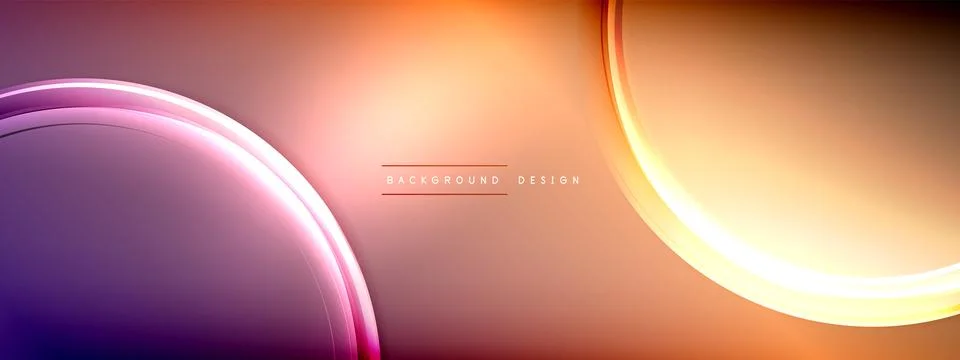 Vector abstract background - liquid transparent bubble shapes on fluid gradient Stock Illustration