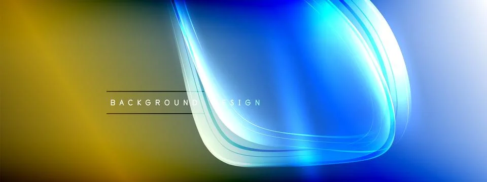 Vector abstract background - liquid transparent bubble shapes on fluid gradient Ilustración de archivo