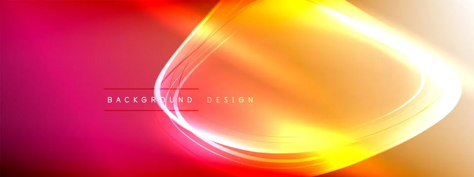 Vector abstract background - liquid transparent bubble shapes on fluid gradient 스톡 일러스트