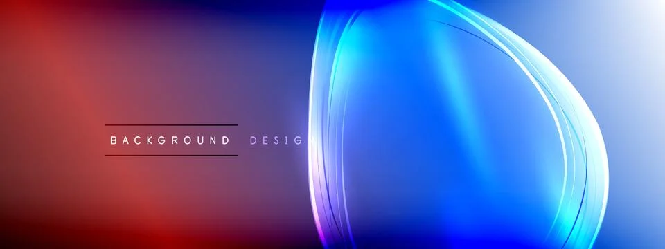 Vector abstract background - liquid transparent bubble shapes on fluid gradient 스톡 일러스트