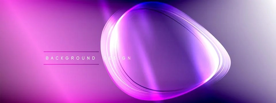 Vector abstract background - liquid transparent bubble shapes on fluid gradient Stock Illustration