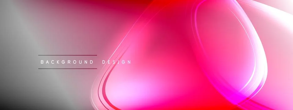 Vector abstract background - liquid transparent bubble shapes on fluid gradient イラスト素材