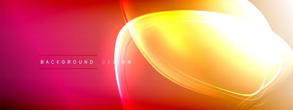 Vector abstract background - liquid transparent bubble shapes on fluid gradient Stock Illustration