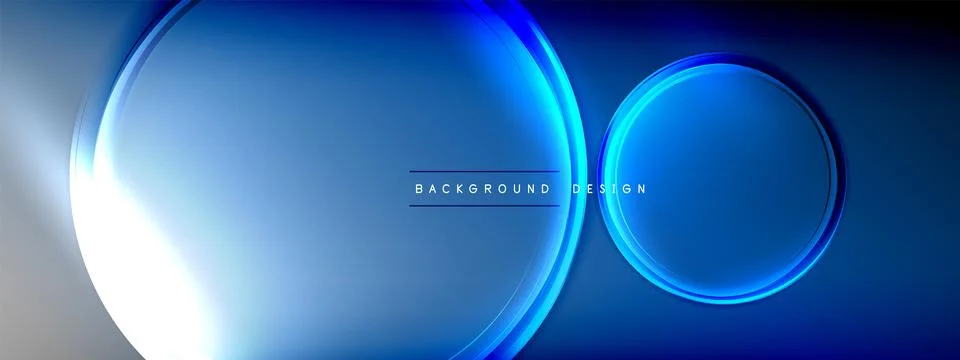 Vector abstract background - liquid transparent bubble shapes on fluid gradient Stock Illustration