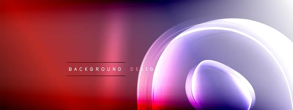 Vector abstract background - liquid transparent bubble shapes on fluid gradient Illustrazione stock