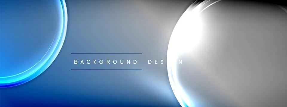 Vector abstract background - liquid transparent bubble shapes on fluid gradient 스톡 일러스트