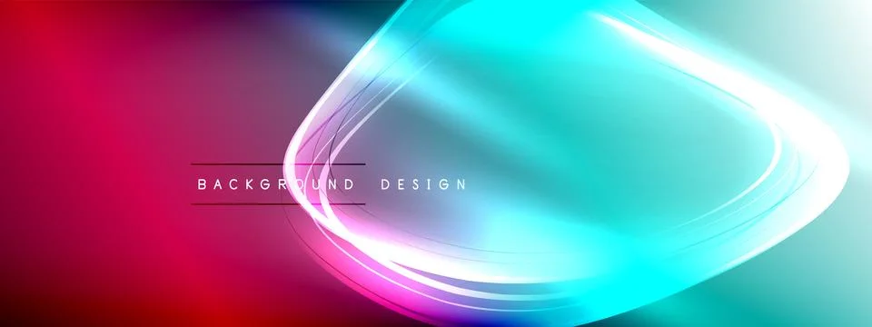 Vector abstract background - liquid transparent bubble shapes on fluid gradient Ilustración de archivo