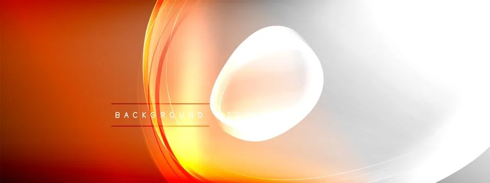 Vector abstract background - liquid transparent bubble shapes on fluid gradient Ilustración de archivo