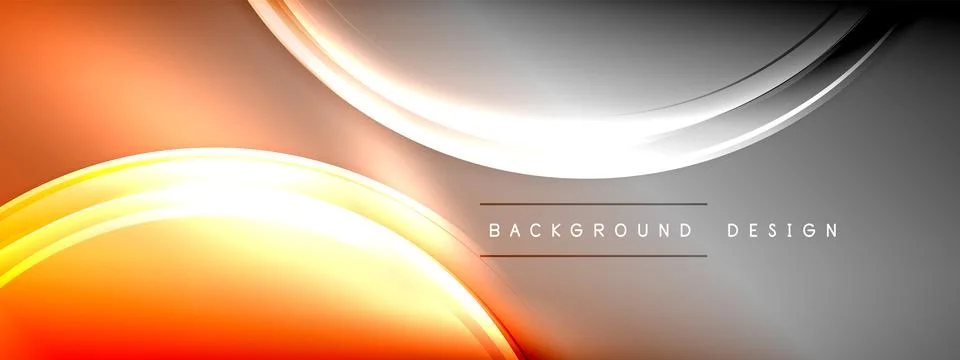 Vector abstract background - liquid transparent bubble shapes on fluid gradient Stock Illustration