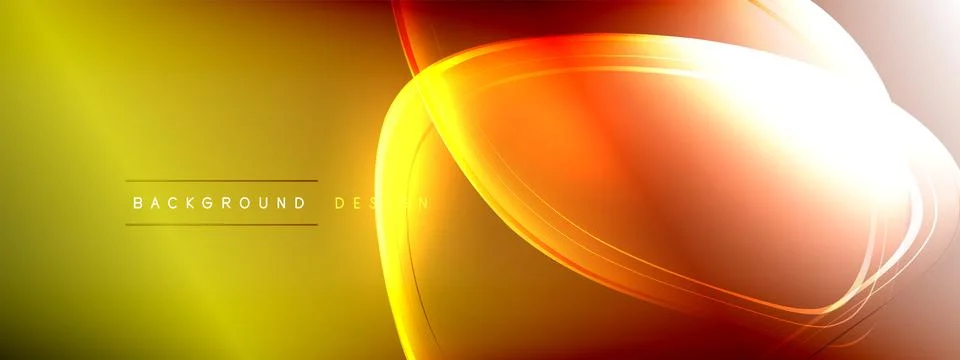 Vector abstract background - liquid transparent bubble shapes on fluid gradient Stock Illustration