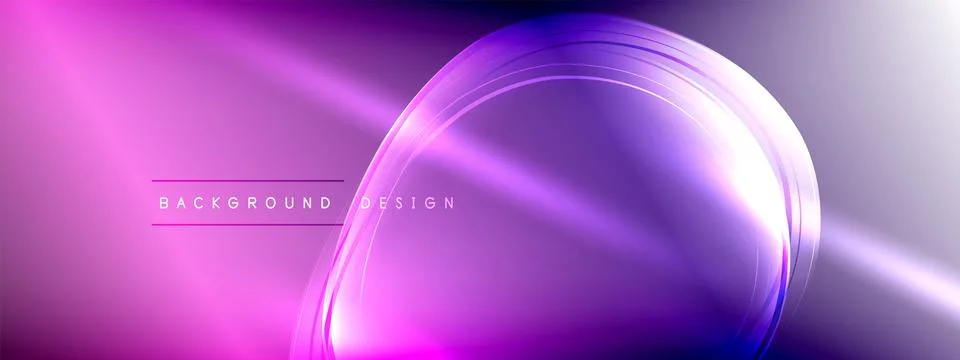 Vector abstract background - liquid transparent bubble shapes on fluid gradient Stock Illustration