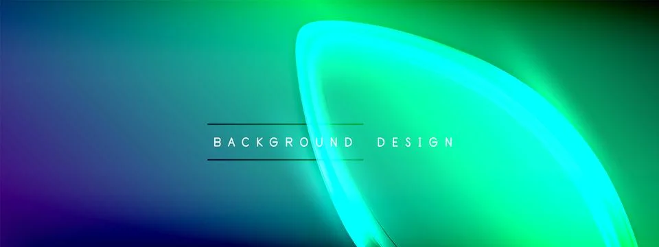 Vector abstract background - liquid transparent bubble shapes on fluid gradient Stock Illustration