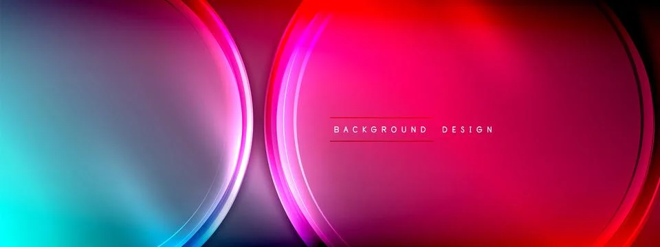 Vector abstract background - liquid transparent bubble shapes on fluid gradient イラスト素材