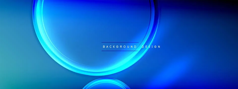 Vector abstract background - liquid transparent bubble shapes on fluid gradient Ilustración de archivo