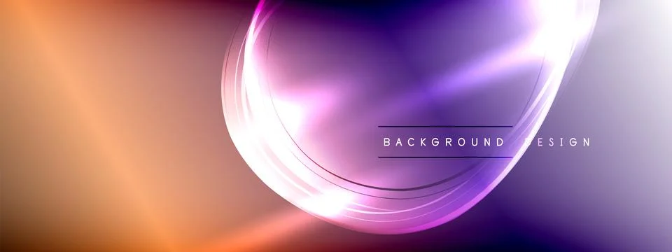 Vector abstract background - liquid transparent bubble shapes on fluid gradient Illustrazione stock
