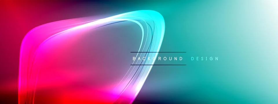 Vector abstract background - liquid transparent bubble shapes on fluid gradient Ilustración de archivo