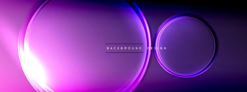 Vector abstract background - liquid transparent bubble shapes on fluid gradient Stock Illustration