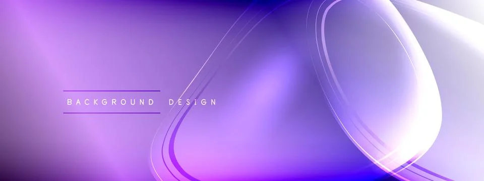 Vector abstract background - liquid transparent bubble shapes on fluid gradient Stock Illustration