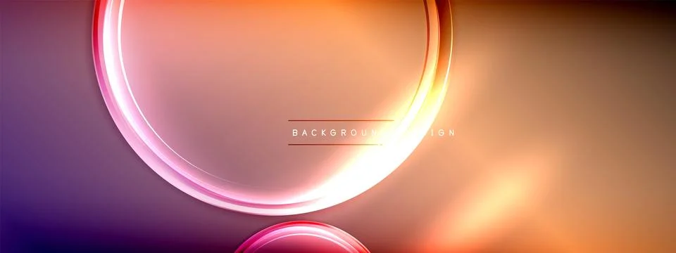 Vector abstract background - liquid transparent bubble shapes on fluid gradient Stock Illustration