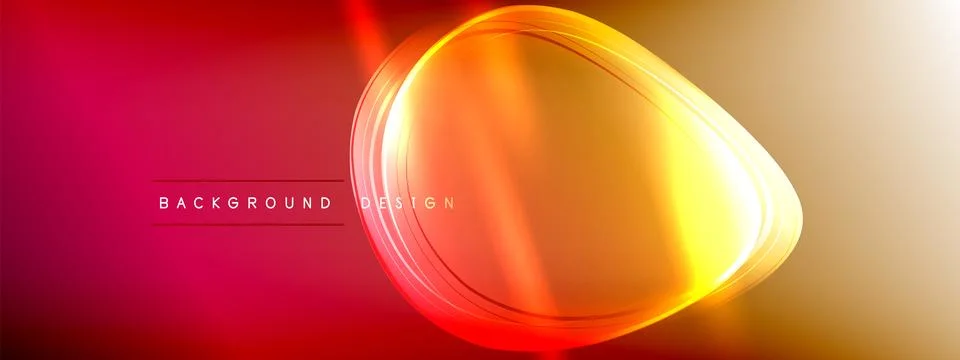 Vector abstract background - liquid transparent bubble shapes on fluid gradient Stock Illustration