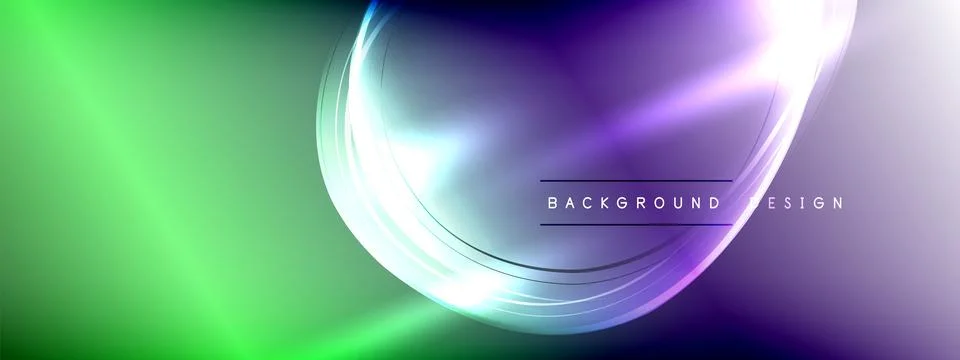 Vector abstract background - liquid transparent bubble shapes on fluid gradient Stock Illustration