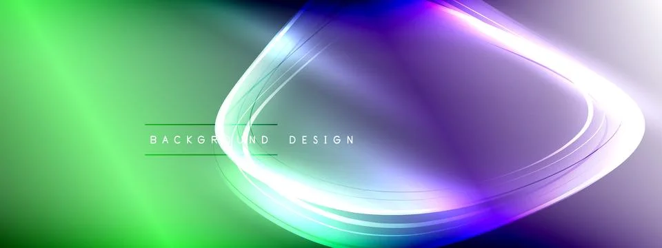 Vector abstract background - liquid transparent bubble shapes on fluid gradient Stock Illustration