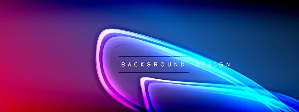 Vector abstract background - liquid transparent bubble shapes on fluid gradient 스톡 일러스트