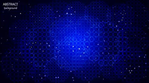 Vector abstract background made of circles in neon color. EPS 10 Illustrazione stock