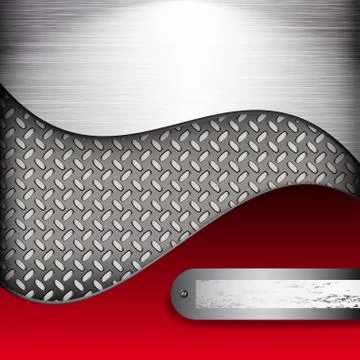 Vector abstract background with metall elements. Illustrazione stock