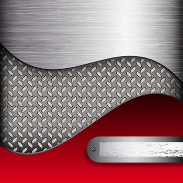 Vector abstract background with metall elements. Stock Illustration