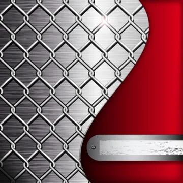 Vector abstract background with metall elements. Stock Illustration