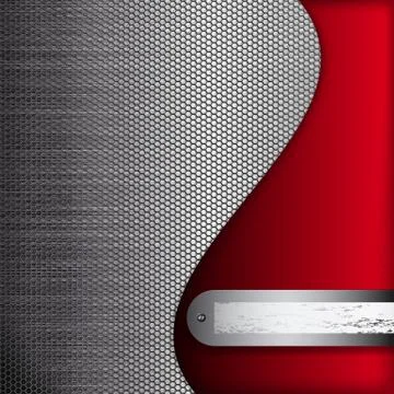 Vector abstract background with metall elements. Stock Illustration