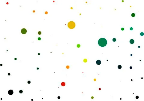 Vector abstract background with multicolored circles Stock Illustration