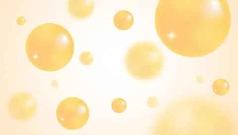 Vector abstract background with orange bubbles. Trendy vector background in.. Stock Illustration