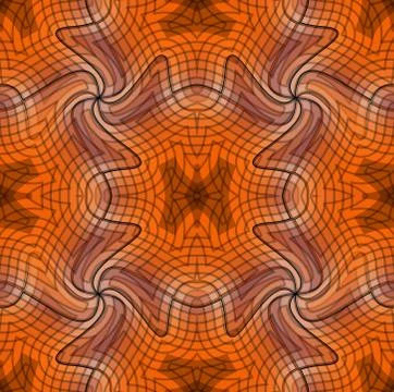 Vector abstract background in orange wave design. Stock Illustration