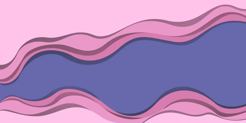 Vector abstract background in paper art style in color of the year 2022 Illustrazione stock