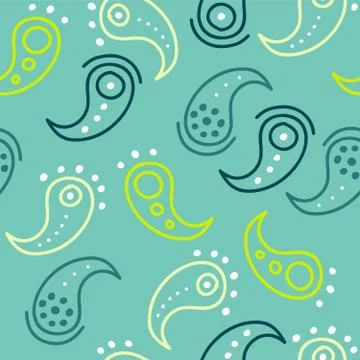 Vector abstract background with pasley seamless pattern Stock Illustration