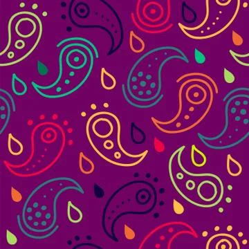Vector abstract background with pasley seamless pattern Stock-Illustration