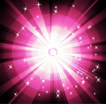 Vector abstract background of purple star burst  Stock Illustration