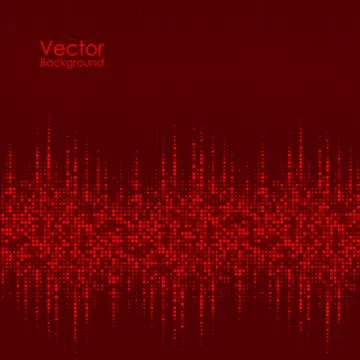Vector abstract background with the red dots Stock Illustration