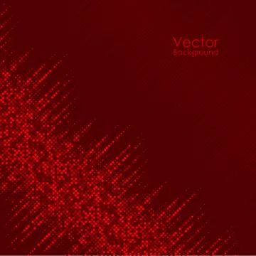 Vector abstract background with the red dots Illustrazione stock