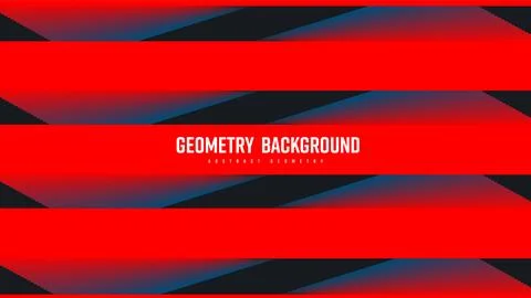 Vector abstract background with red gradient horizontal lines, shape blend .. Stock Illustration