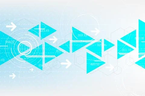 Vector abstract background shows the innovation of technology. Stock Illustration