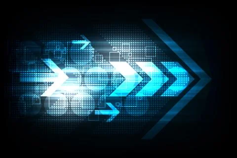 Vector abstract background technology arrows concept. イラスト素材