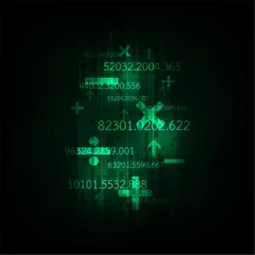 Vector abstract background technology to calculate data. Stock Illustration