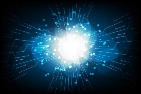 Vector abstract background technology circuit design. Stock Illustration