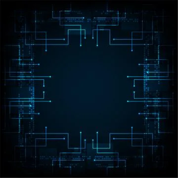 Vector abstract background technology circuit design. Stock Illustration